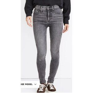 Madewell 10" High Rise Skinny Jeans in Oakwood Wash Sz 26 MB337